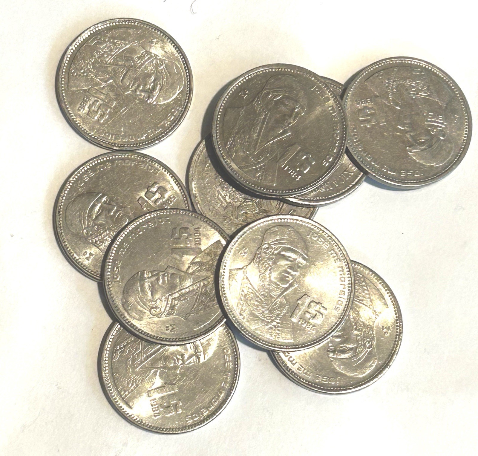 Lot Of 10 Mexico 1984 1 Peso, Jose Maria Teclo Morelos Perez y Pavon,