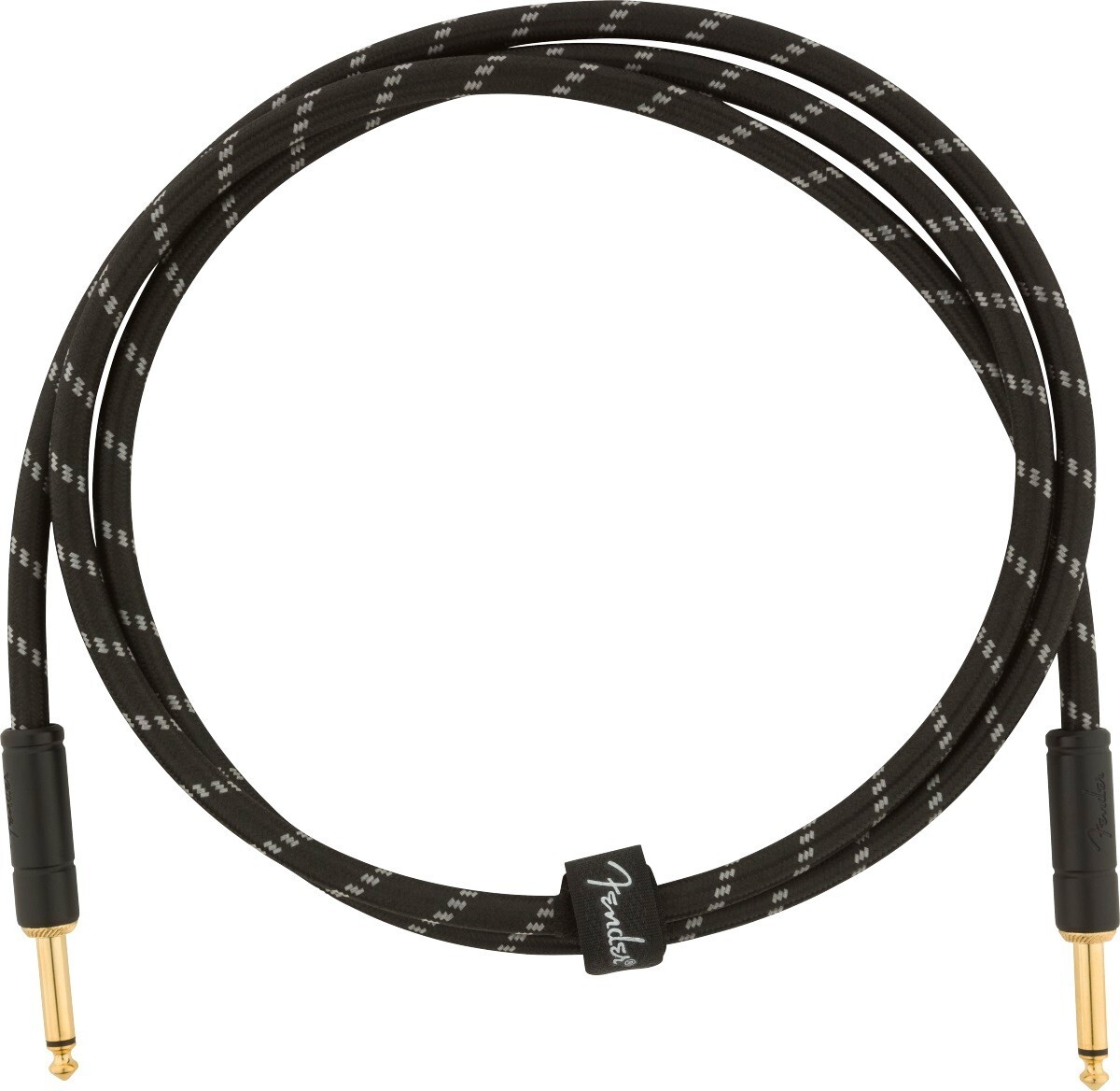 099-0820-093 Fender Deluxe Series Cable 5 ft Black Tweed Straight Straight