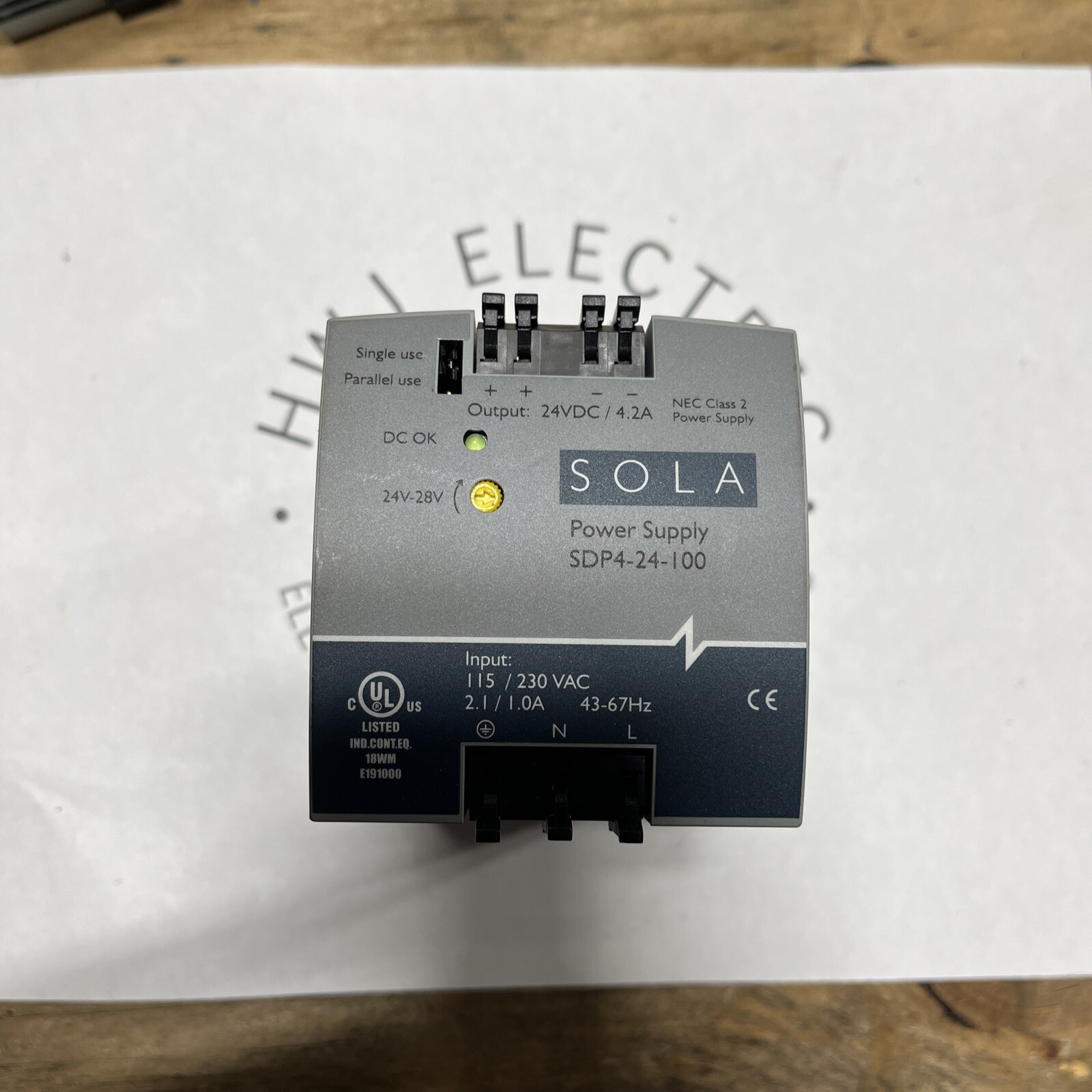 SOLA SDP4-24-100 Power Supply