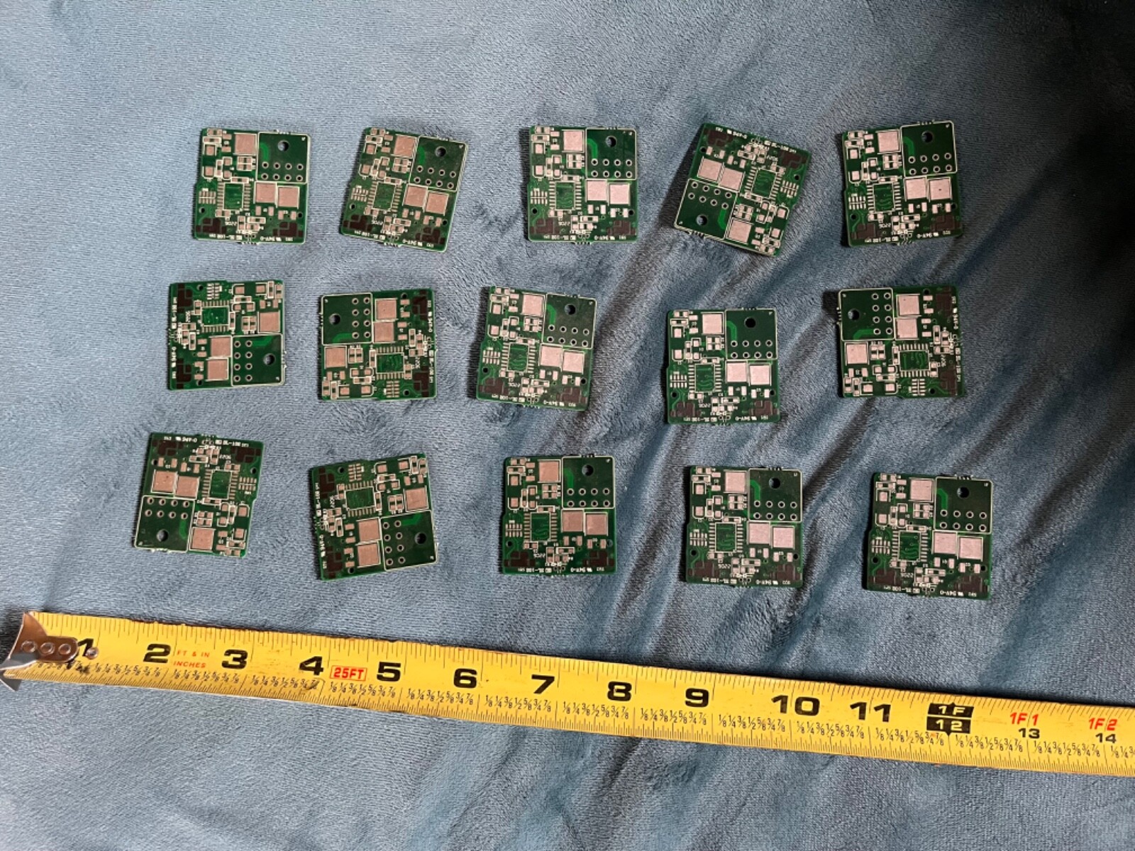 15  Real PCB  Circuit Boards For Steampunk Art about  1 1/2" x 1 1/2"