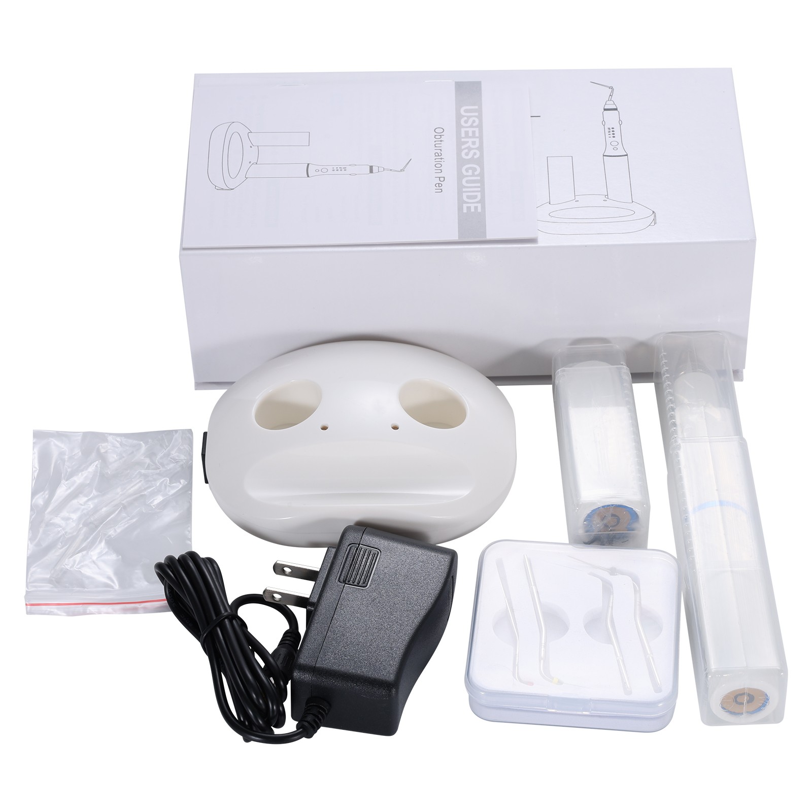 Dental Gutta Percha Obturation Pen 2S Heating Double Charging w/ 4 Endo Tips