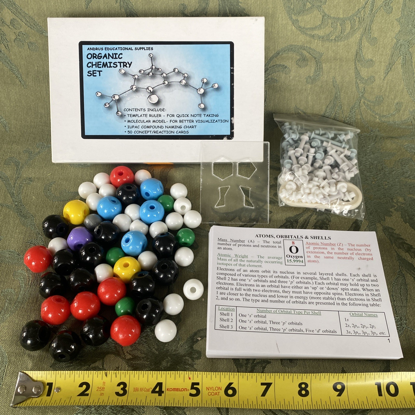 Andrus Educational Supplies Organic Chemistry Set, Complete