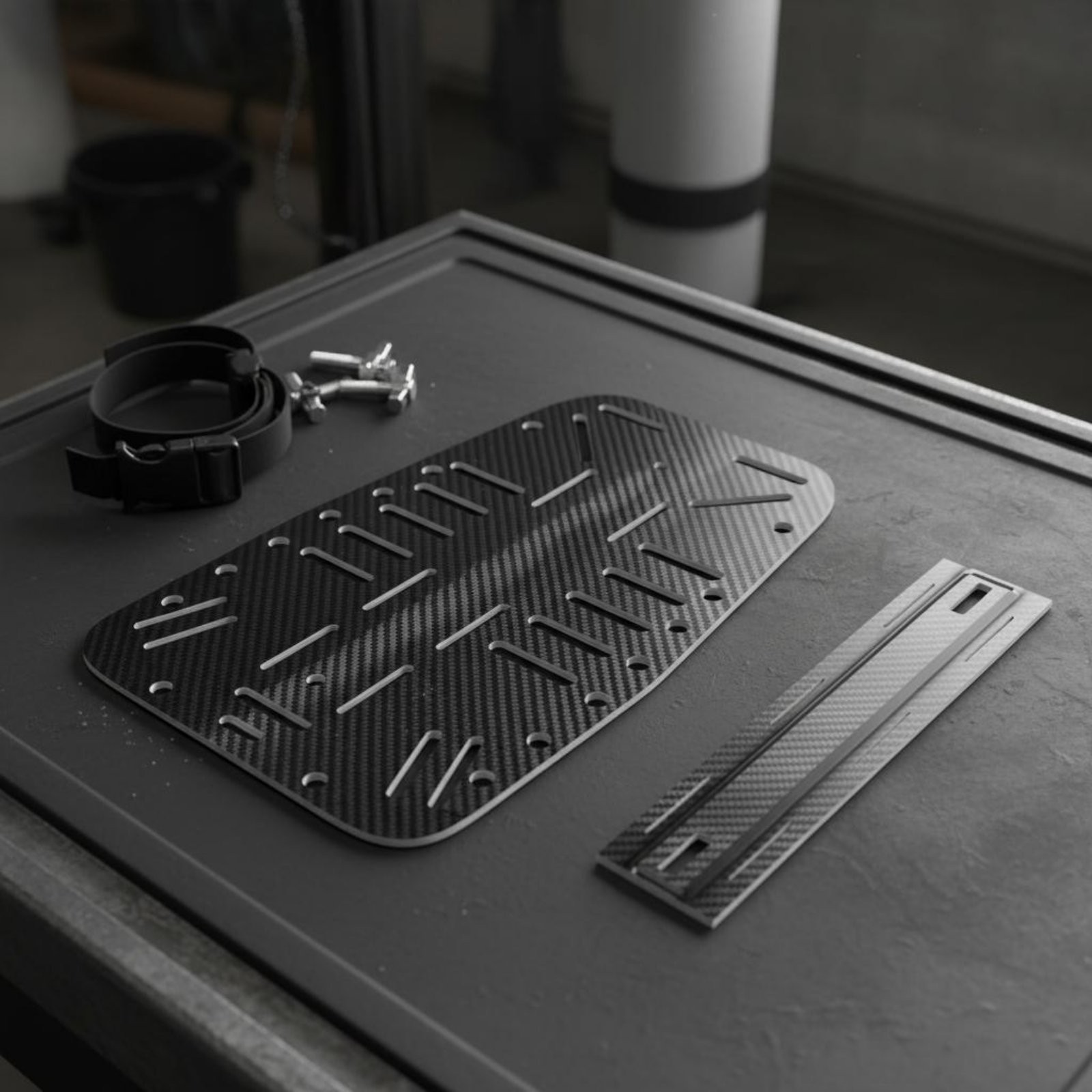 Carbon Fiber Diving Backplate Lightweight Technical Diving Harness Plate