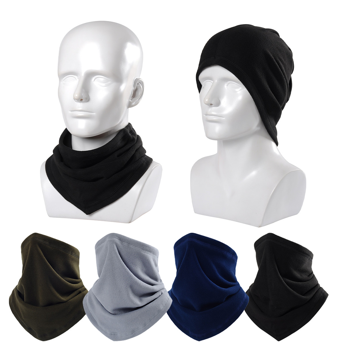 Winter Neck Warmer Gaiter Fleece Windproof for Men Women Scarf Face Cover Mask