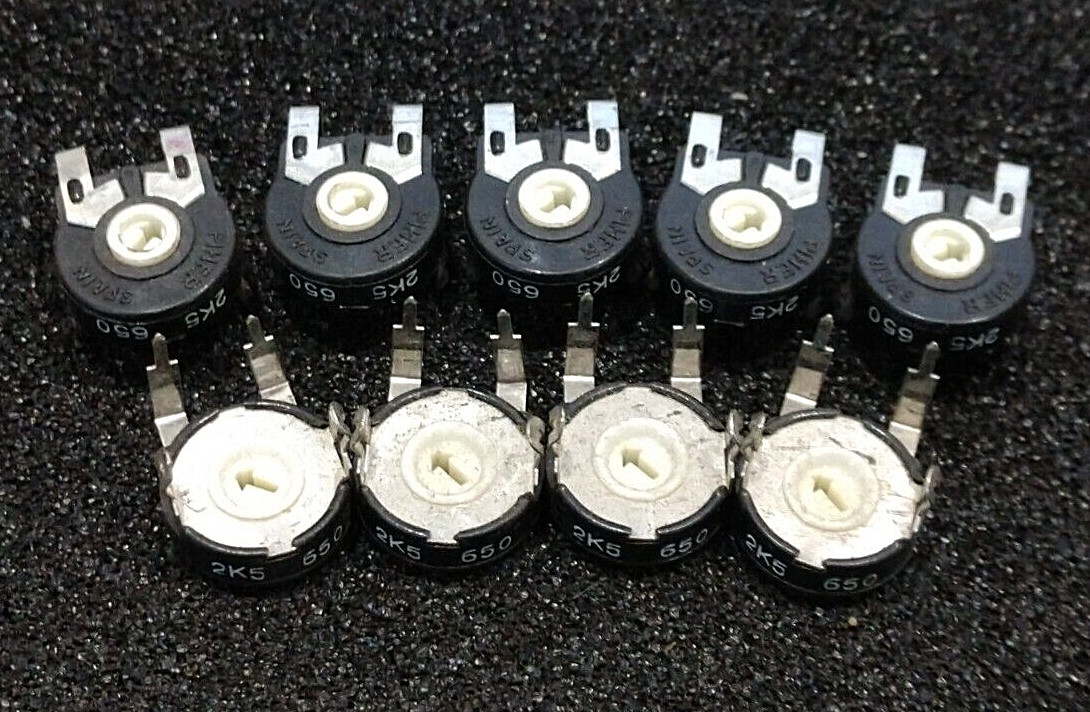 9 PCS PIHER PT15-L-V18-252 15MM TRIMMER POTENTIOMETER 2.5K OHM 20%