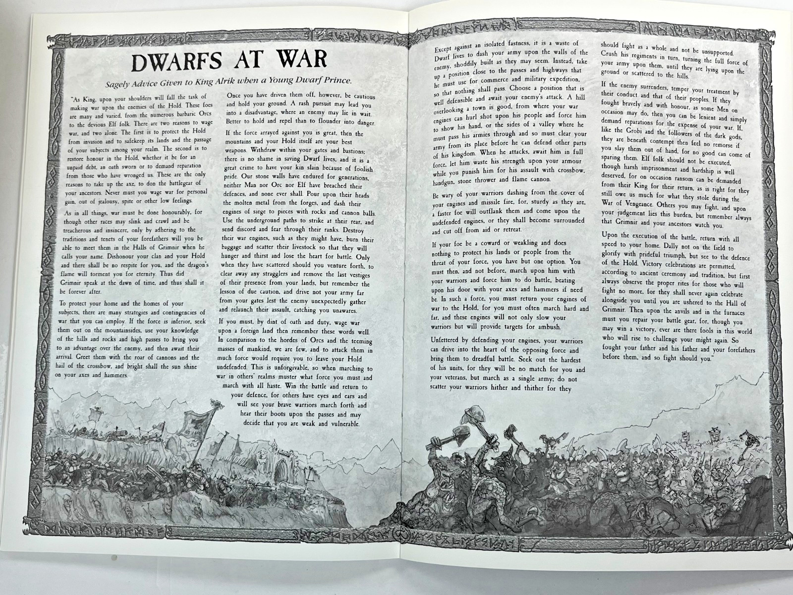 Warhammer Dwarfs Army Book (2000) 6th Ed Games Workshop OOP