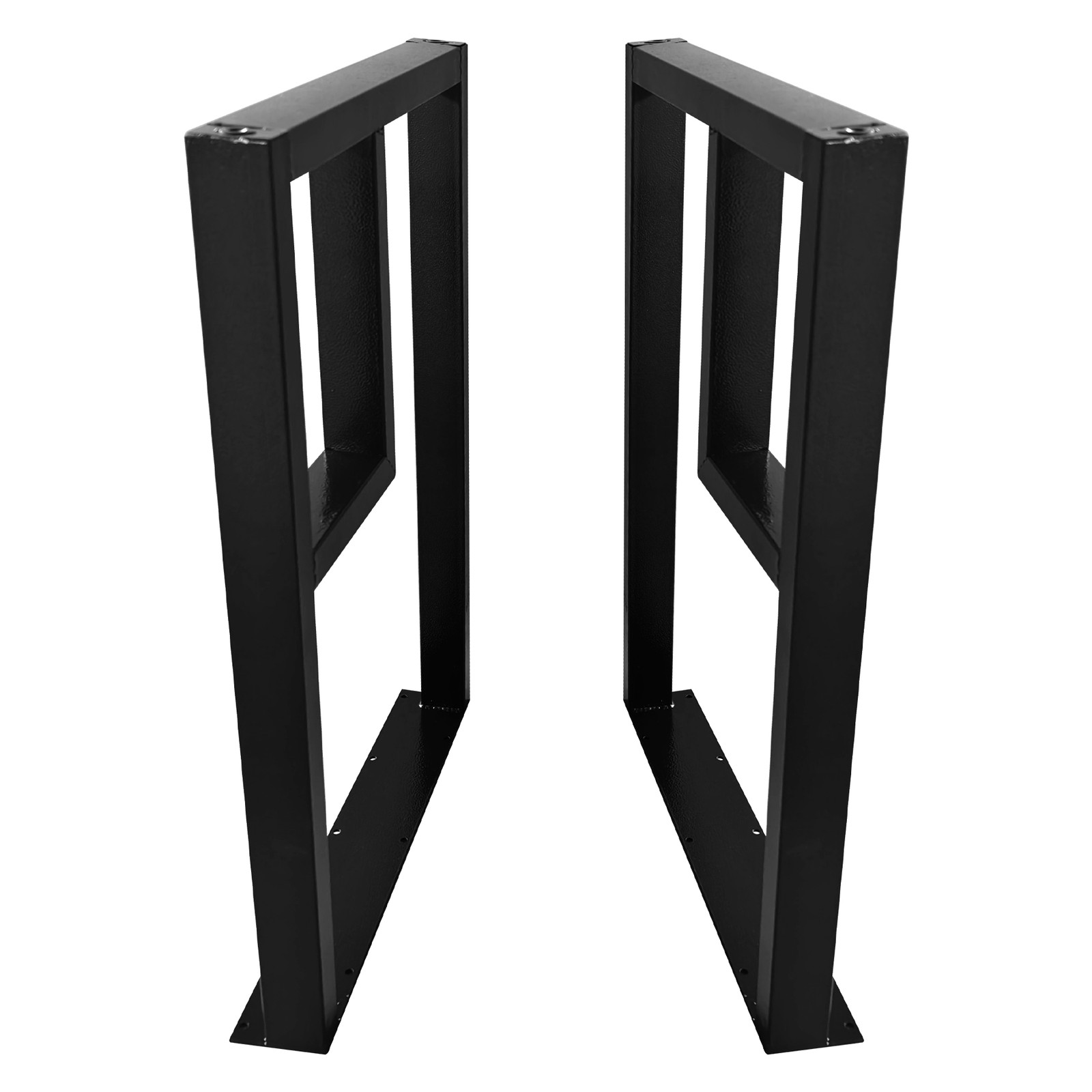 New Metal Table Legs Furniture Legs Square Reinforced With Foot Pads 20*2*28 In