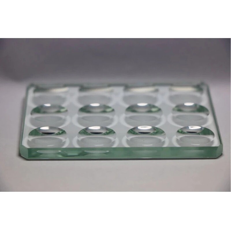 5mm Thickness Microscope Slides 12 Concave cavity 12 Well 5 × 60 × 80mm