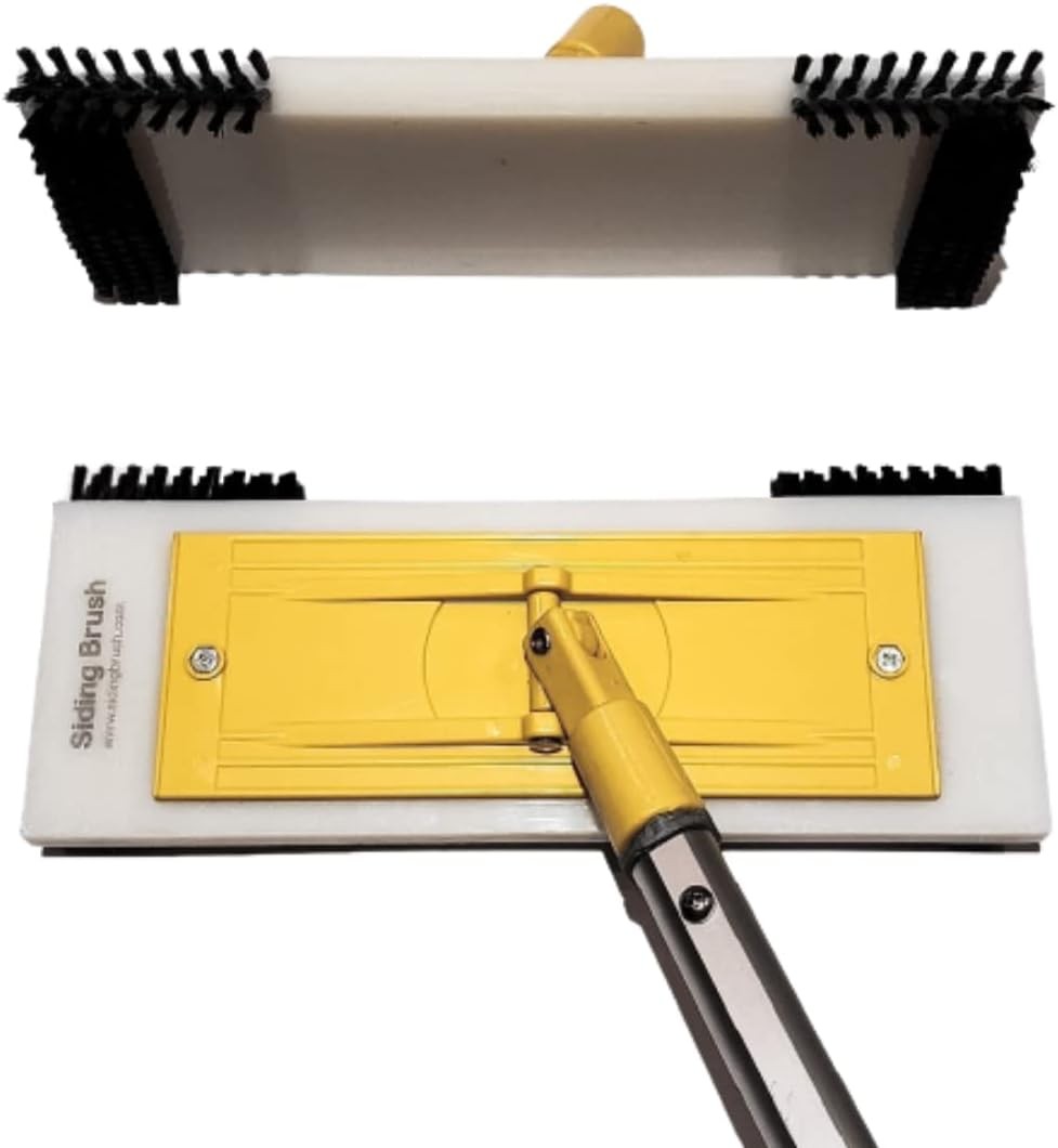 Vinyl Siding Cleaner - Eco-Friendly Nylon Brush for Black, Multicolor, White