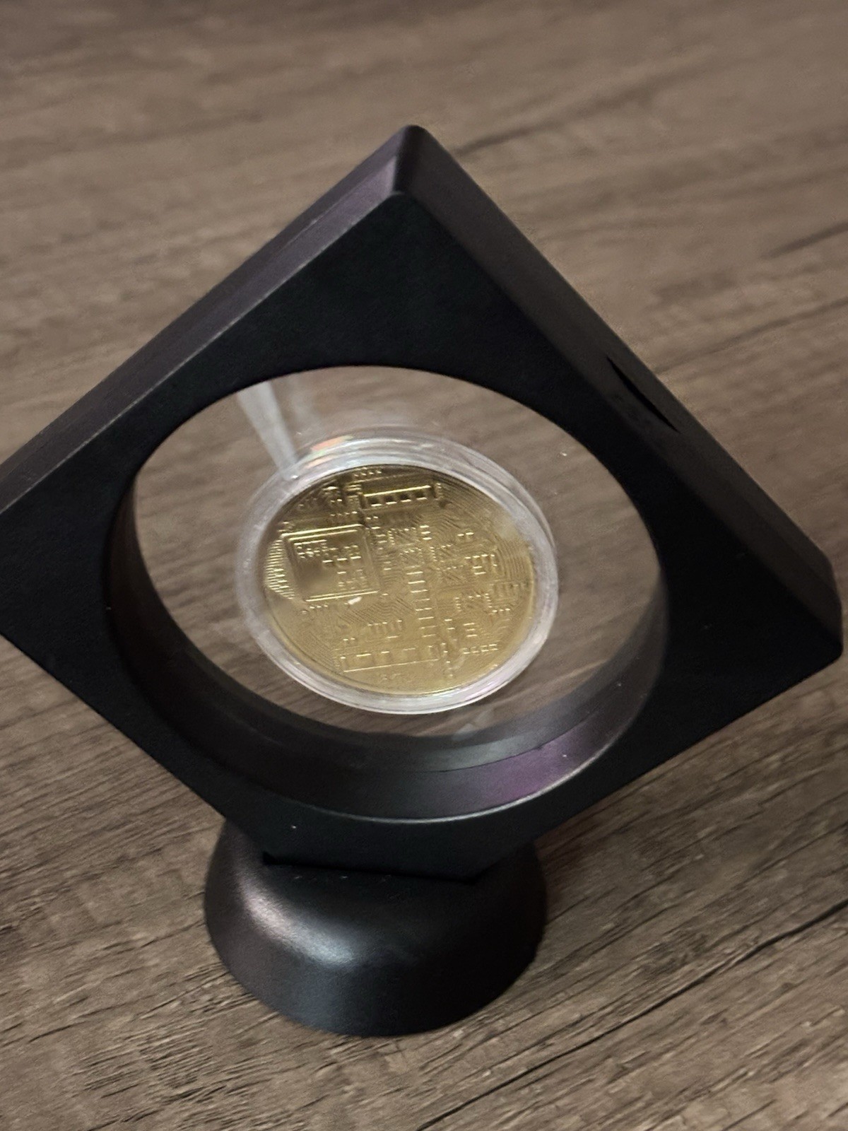 Physical Bitcoin Display Ideal For Desk, Coffee Table, Etc