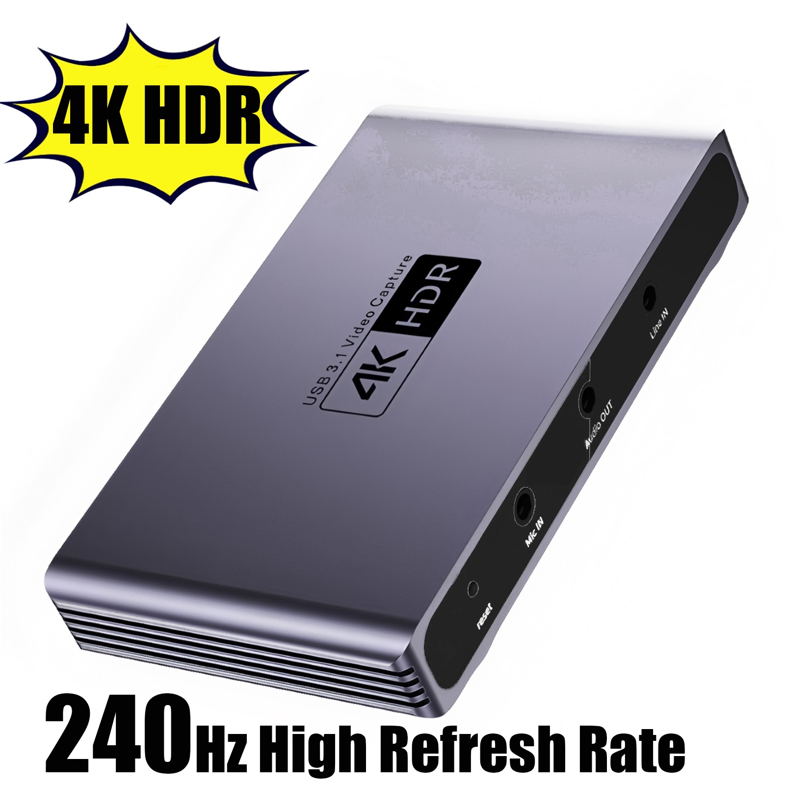 4K HDMI Video Capture Card for Streaming Full HD 1080P 60FPS