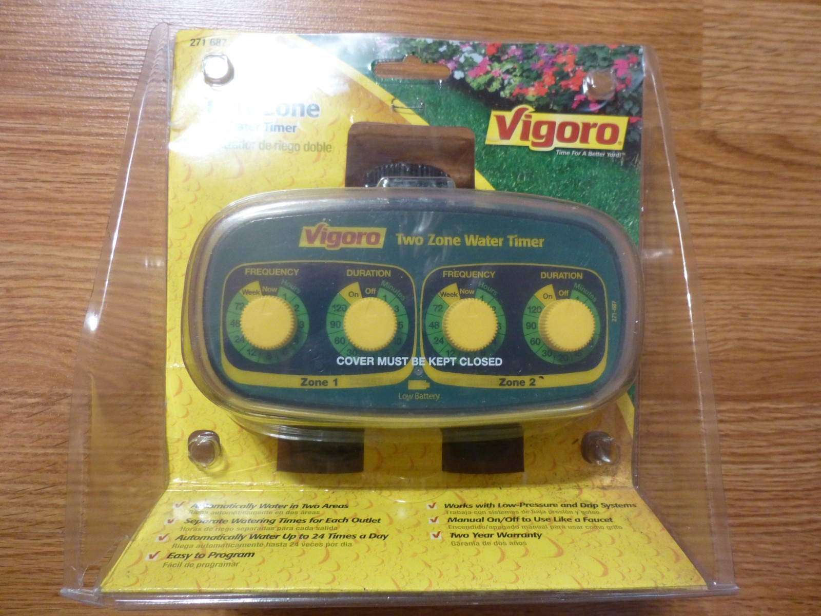Vigoro Two Zone Water Timer 271-687 two (2) Zone Water Timer