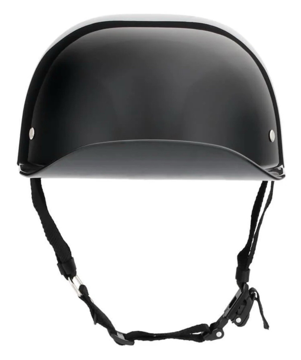 Baseball Pro DOT Half Helmet / Gloss Black
