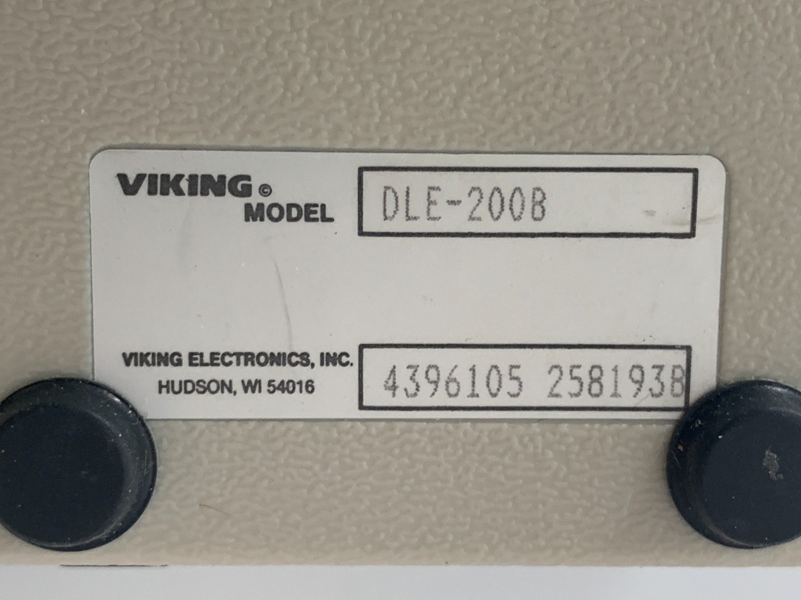 Viking DLE-200B Two-Way Line Simulator Ringdown Circuit w/Power - See Notes