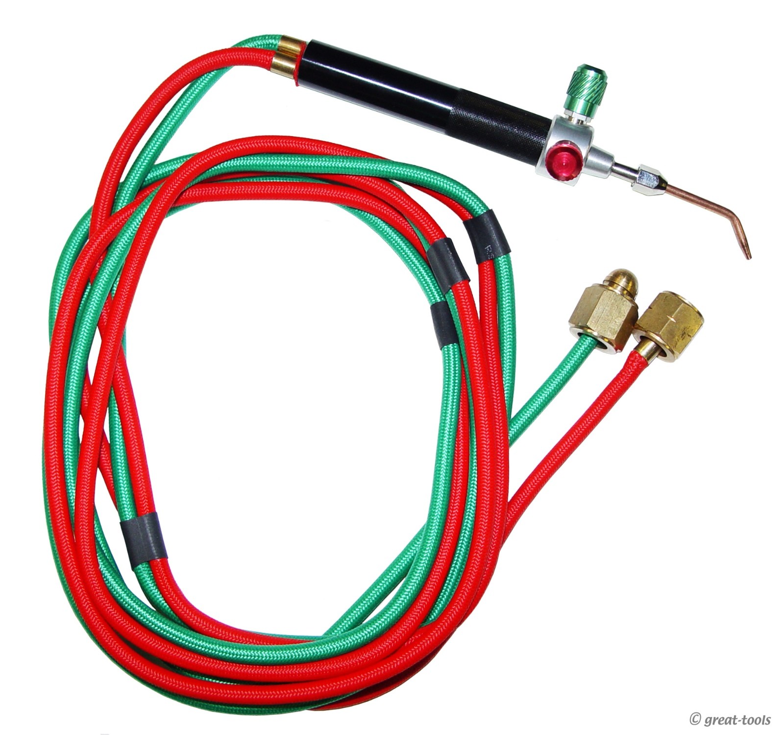 LITTLE OXY-ACETYLENE TORCH SET – mini jewelers welding outfit – 5 tips – hoses