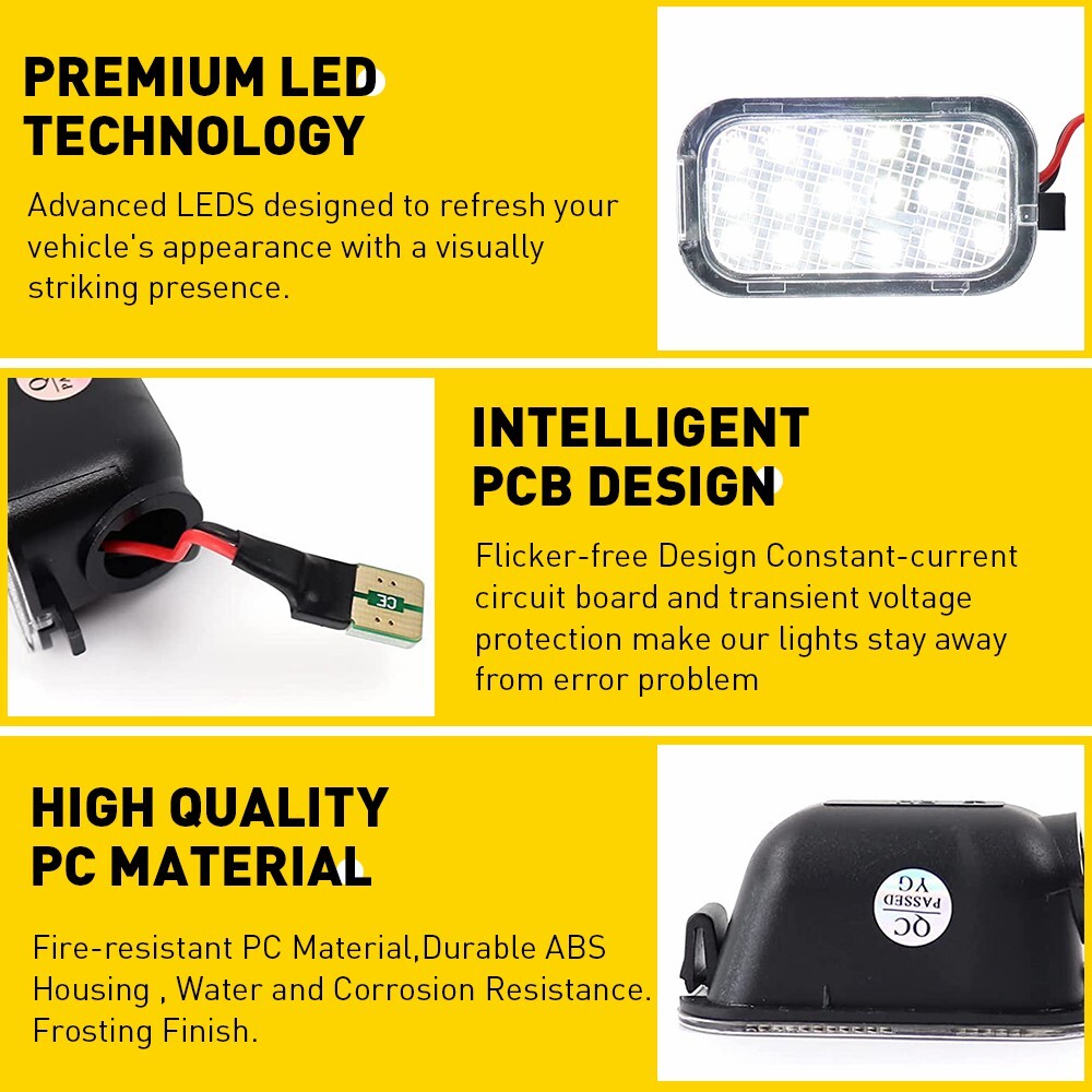 LED Side Mirror Puddle Light Assembly for 2007-2013 Cadillac Escalade EXT Base