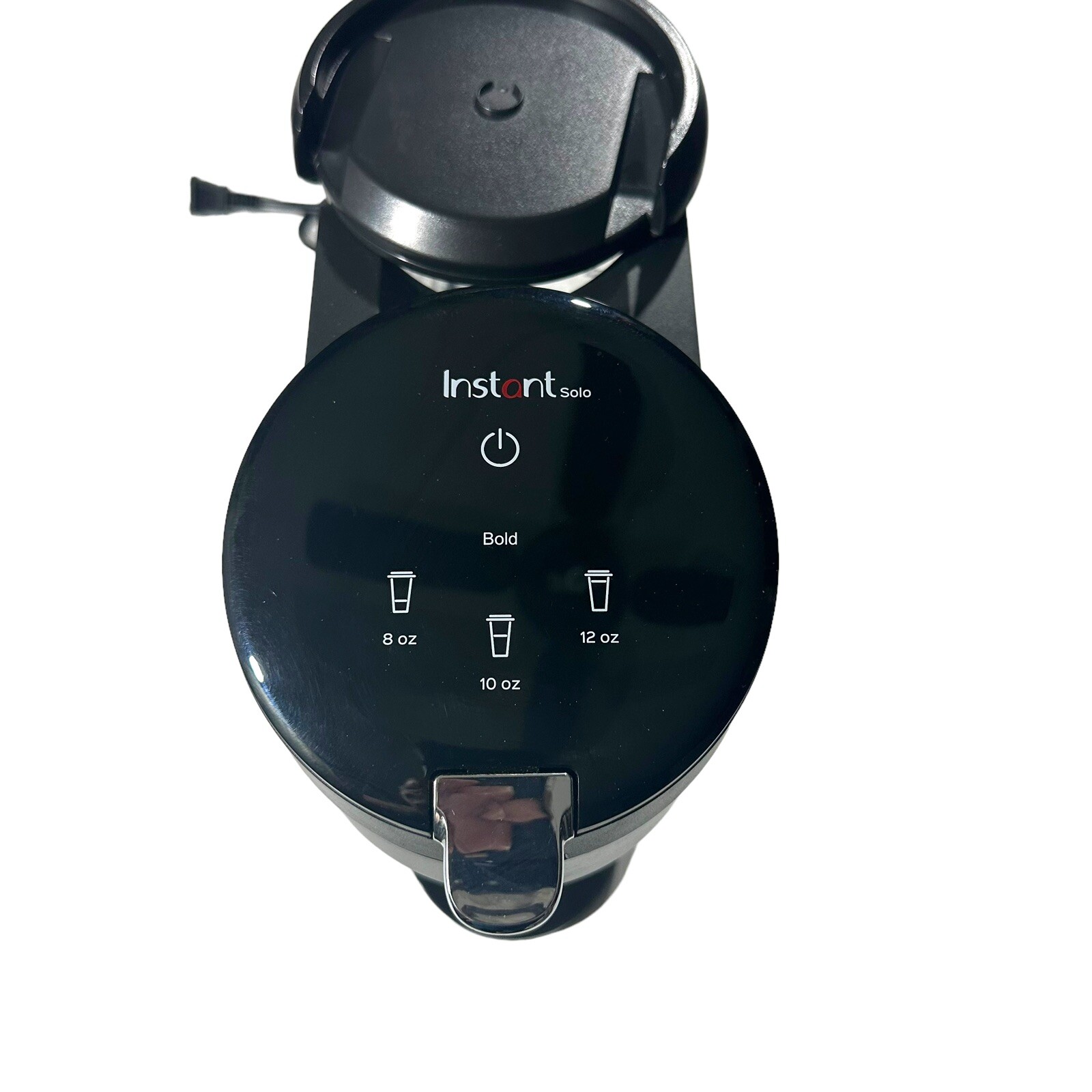 Instant Solo Single Server Black Silver Coffee Maker Model SSCM-1000 Working EUC