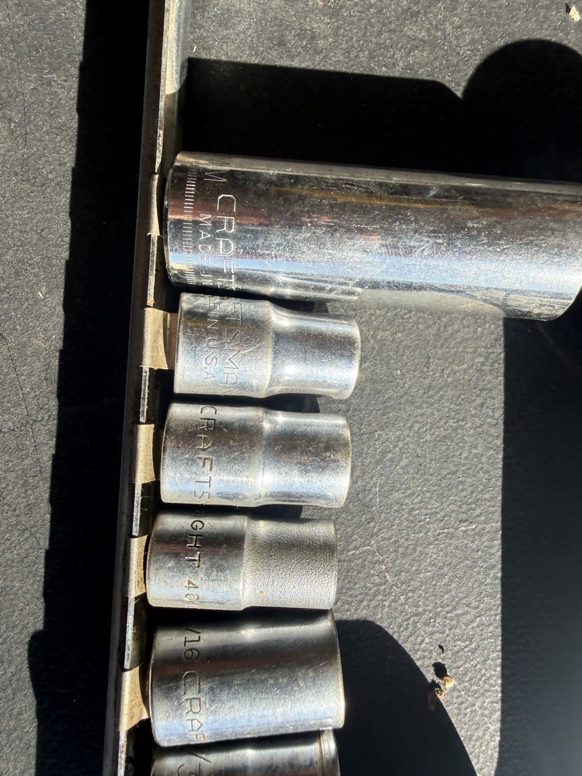 Craftsman Socket Set Lot 1/2” Drive Ratchets Deep Sockets USA Made