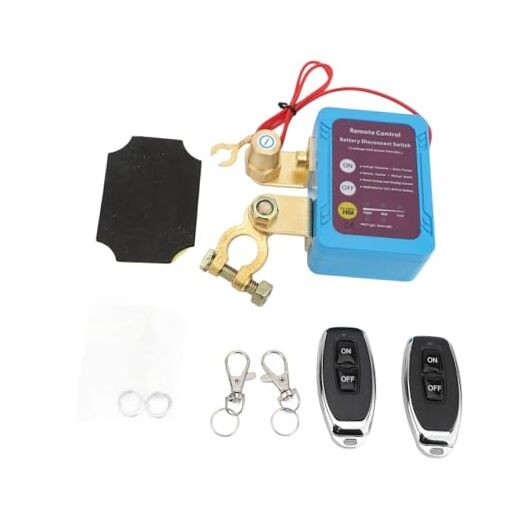 12V 240A Remote Kill Switch for Car, Remote Battery Disconnect, Control Auto