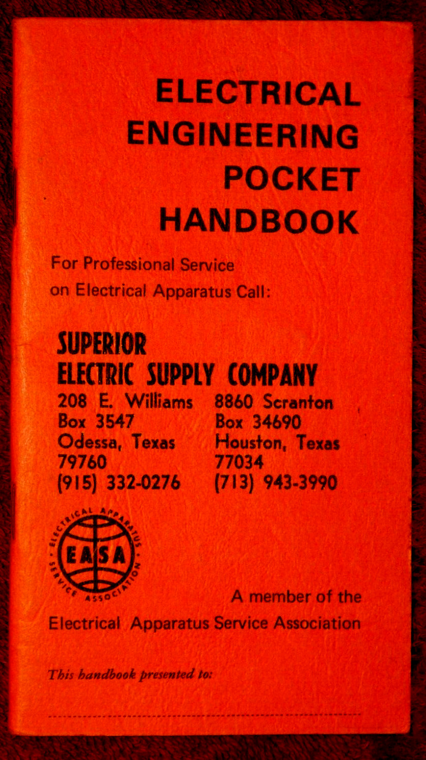 EASA Electrical Engineering Pocket Handbook Superior Electric Supply Company