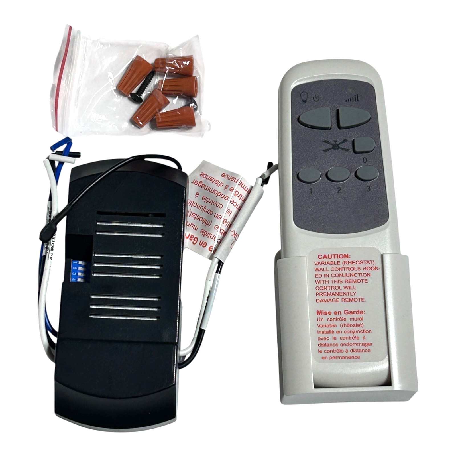 EIGMA Universal 3 Speed Ceiling Fan and Light Remote & Module BCF-00I9X2 White