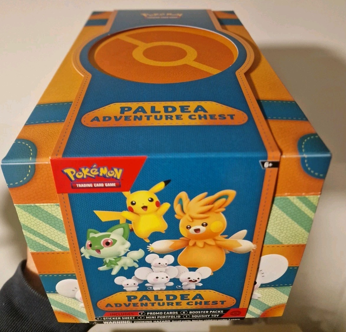Pokémon TCG: Paldea Adventure Chest, Opened But Unused. No packs/pikachu promo.