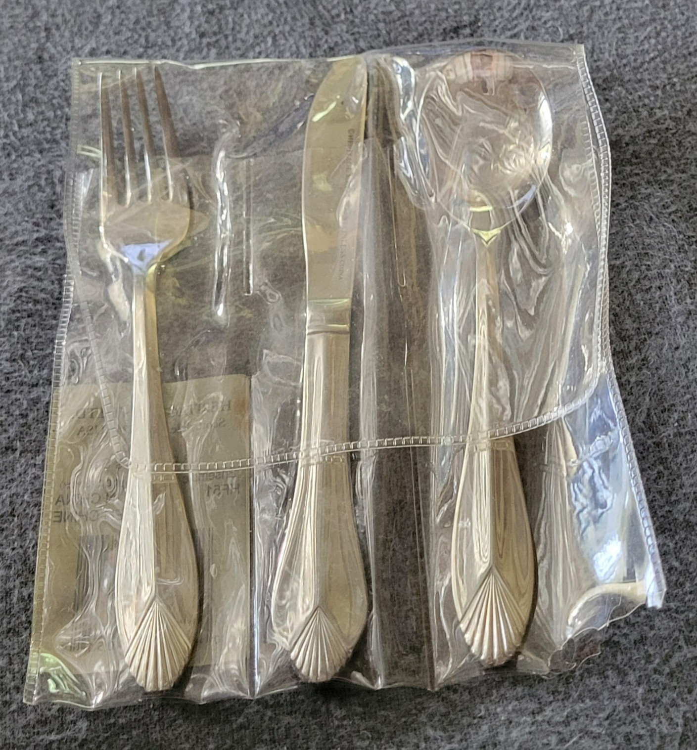 3-pc Child's Flatware Set SAFRANO Pattern Stainless Heritage Mint Ltd NEW