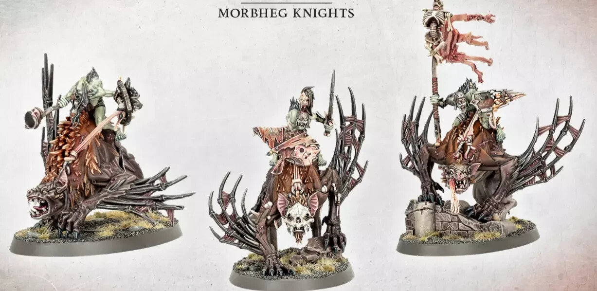 3x Morbheg Knights Flesh-Eater Courts Vampire Counts Warhammer The Old World NoS