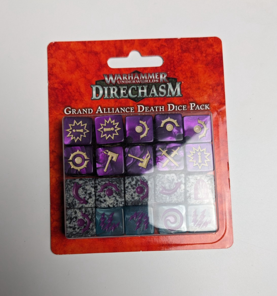 Warhammer - Underworlds Direchasm: GRAND ALLIANCE DEATH Dice Pack BNIB