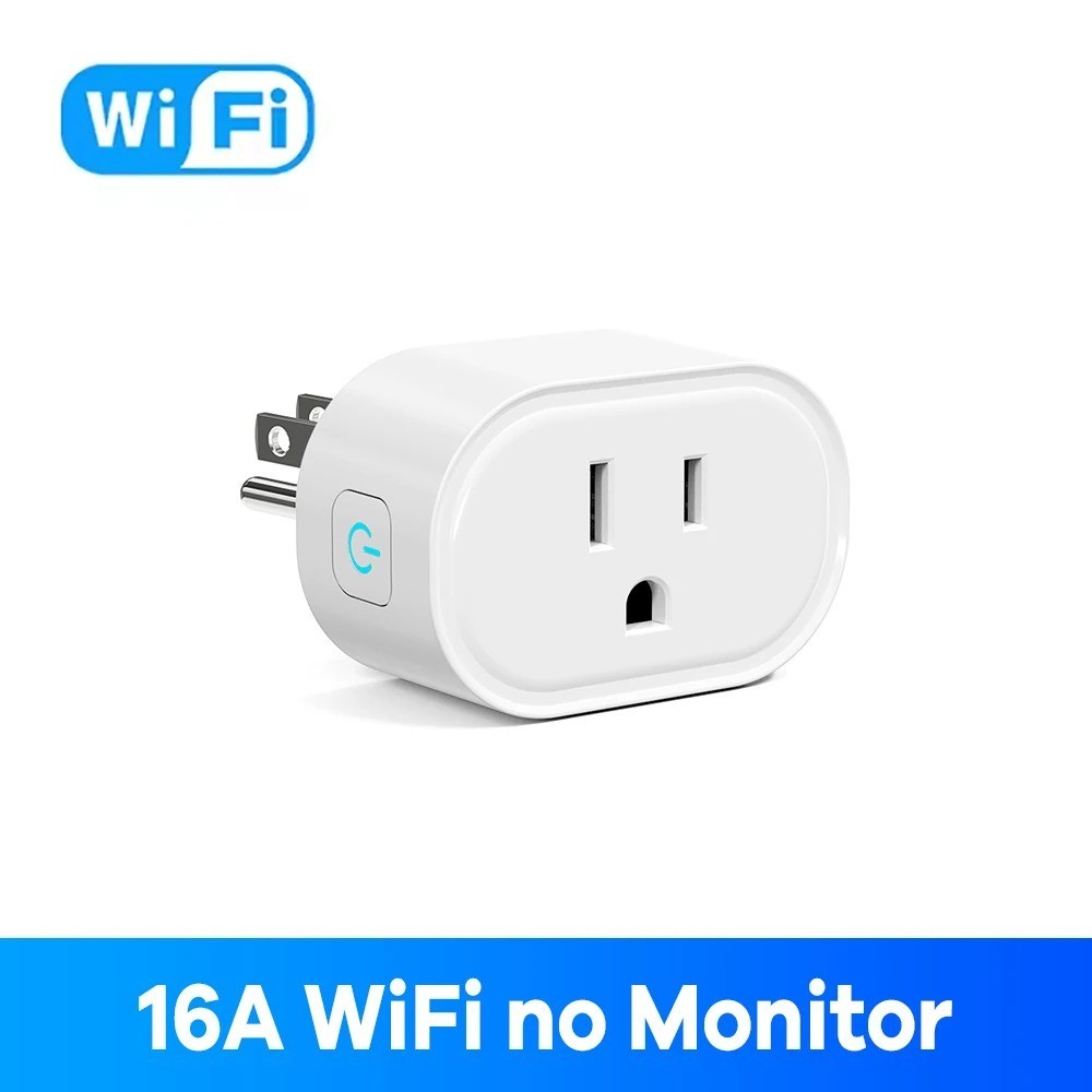 WiFi Smart Plug US Outlet 16A 16A Alexa Google Assistant App Remote Timer Contro