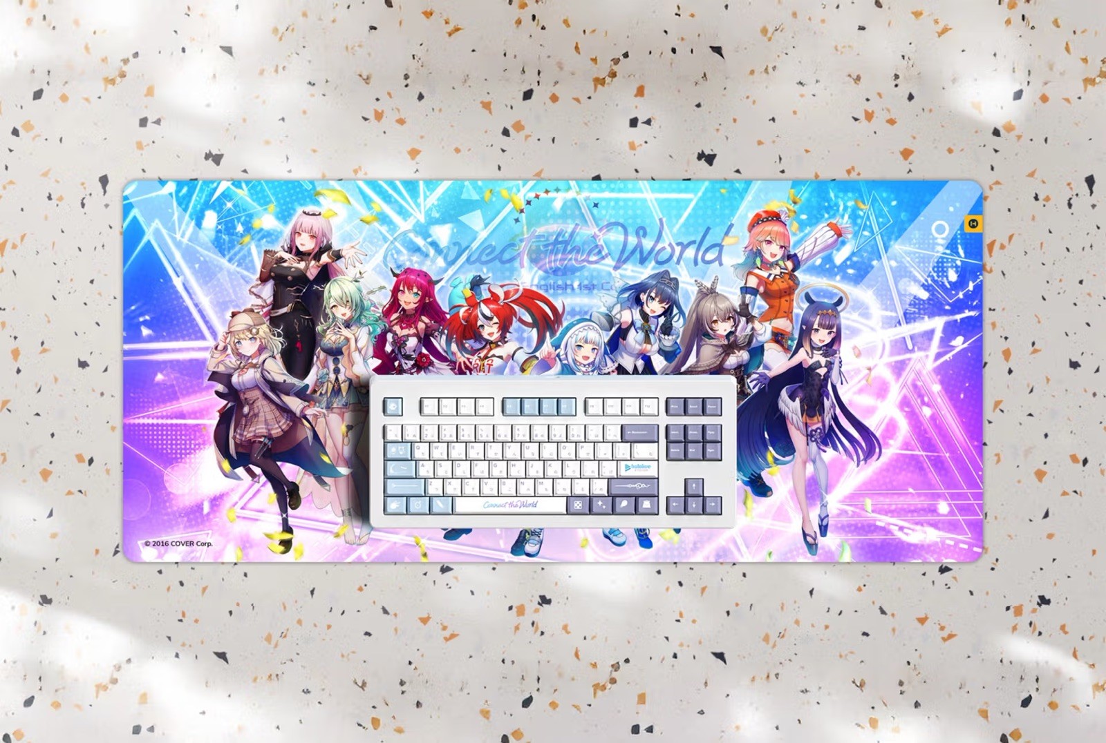 HYTE x Hololive English 1st Concert Connect the World Desk Pad and Keycap Set