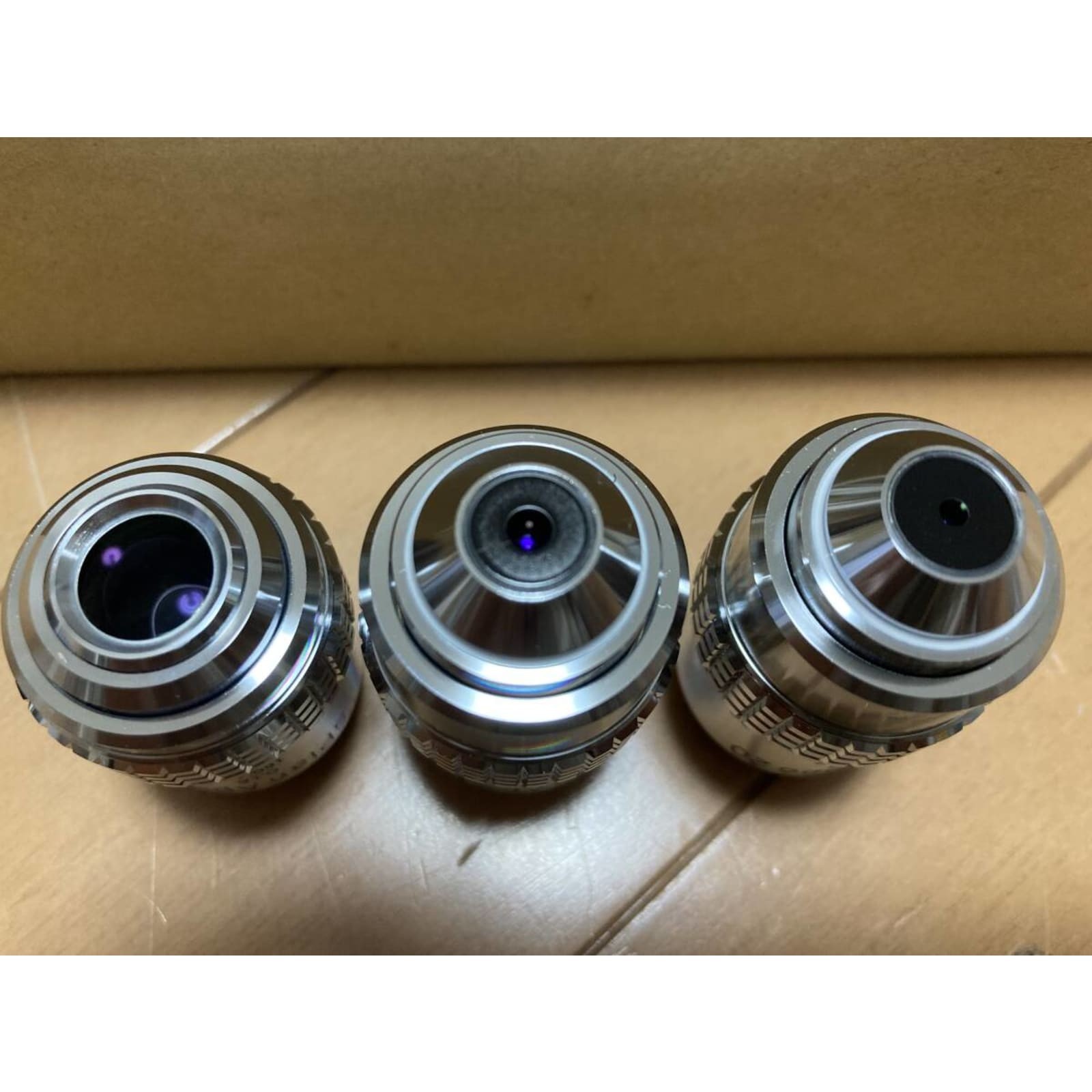 Olympus sPlan Apo Objective Lens Set 4x 10x 20s Used Japan