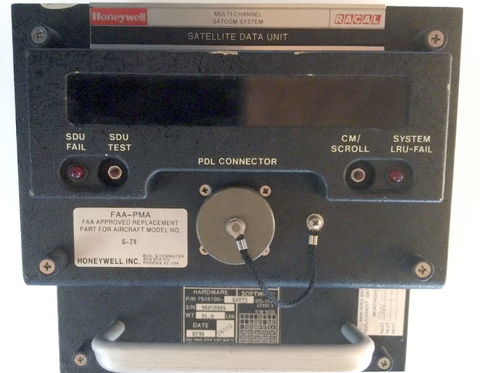 Honeywell/Racal SD-600 SATCOM Satellite Data Unit SDU 7516100-60033 -Tested Good