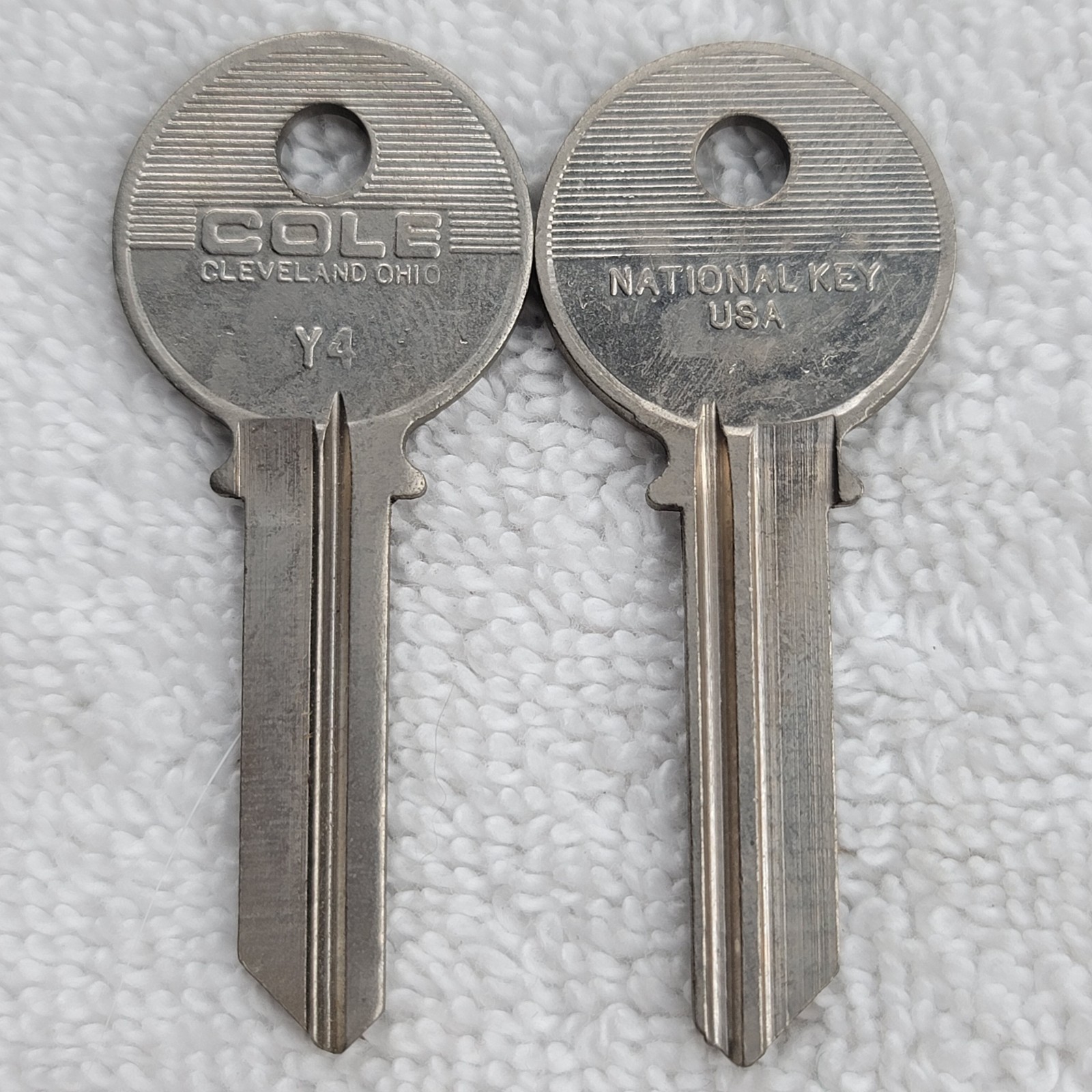 Cole Y4 Key Blanks Lot of 2 New Old Stock