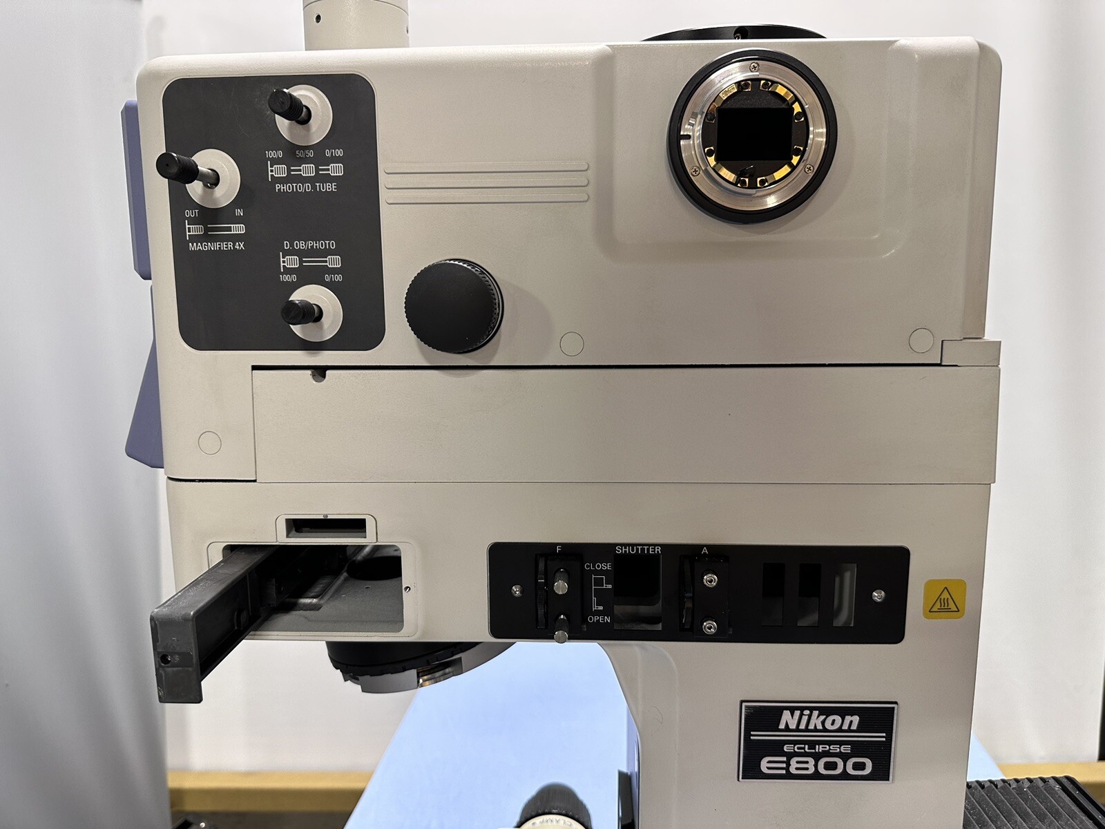 Nikon Eclipse E800 E800M Microscope, VFM, Photo Head V-TP VTP, C-LP CLP