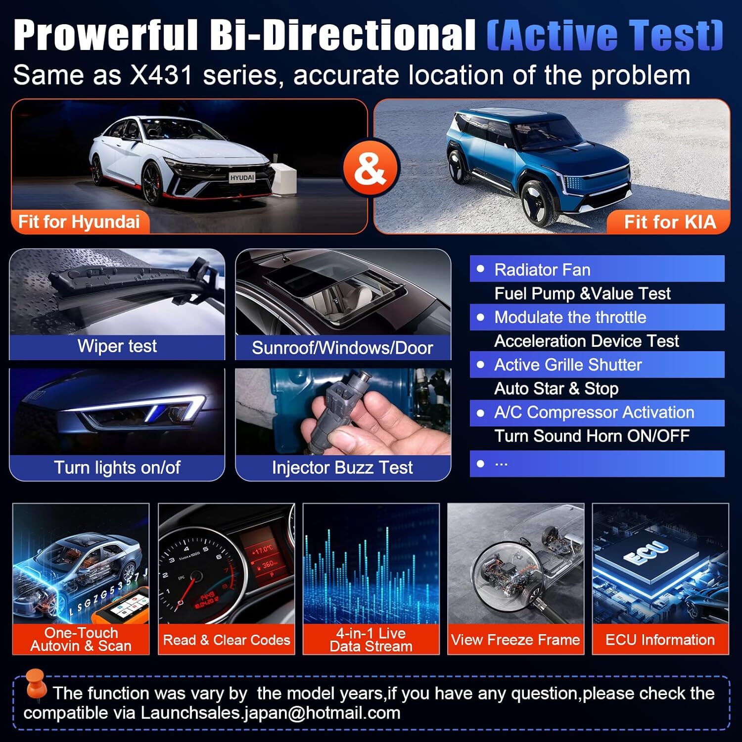 2025 LAUNCH Creader Elite 2.0 fit for Kia Full System Diagnostic OBD2 Scanner US