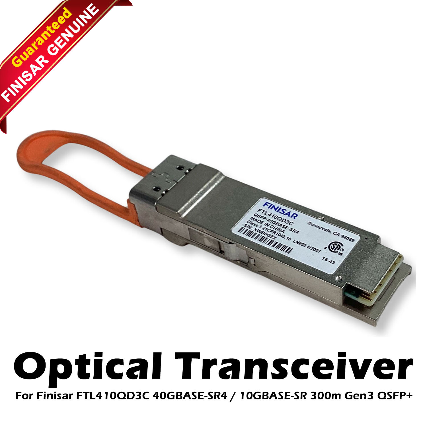 Lot of 20 Finisar 40BASE-SR4 MMF 850nm MPO 400m QSFP+ Transceiver FTL410QD3C