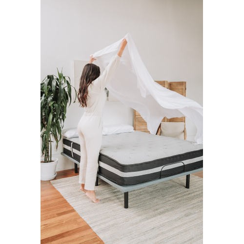 AS 4-Piece White Microplush and Bamboo Queen Hypoallergenic Sheet Set