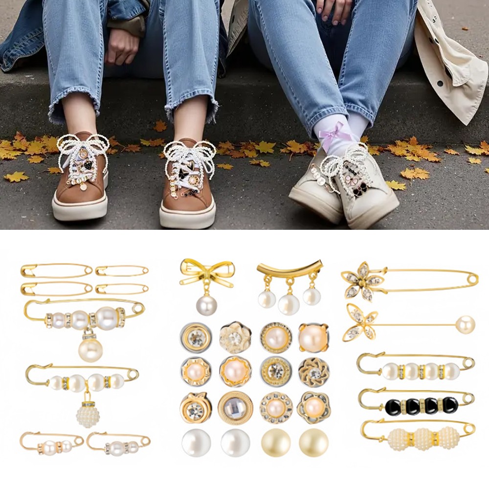43 Pcs Shoe Lace Charms Shoe Jewelry Shoe Decoration Charms Shoe Pins