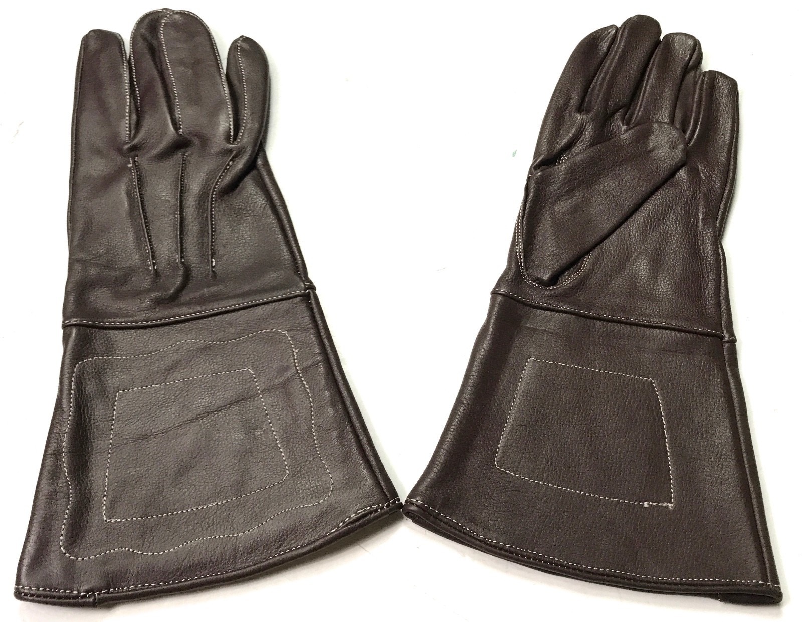 CIVIL WAR US UNION CSA CONFEDERATE LEATHER GAUNTLETS GLOVES-XLARGE