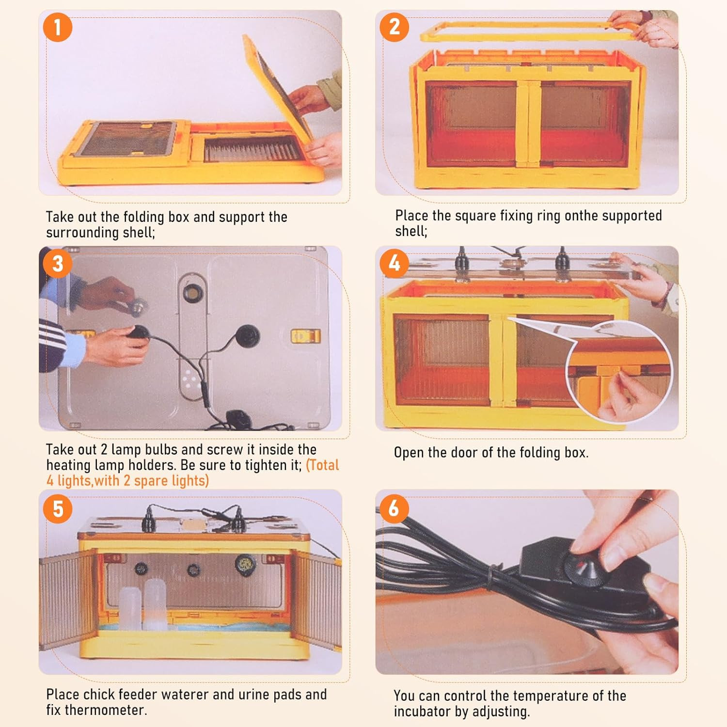 Large Chicken Brooder Box for Up to 30 Chicks, Ducks, and More!