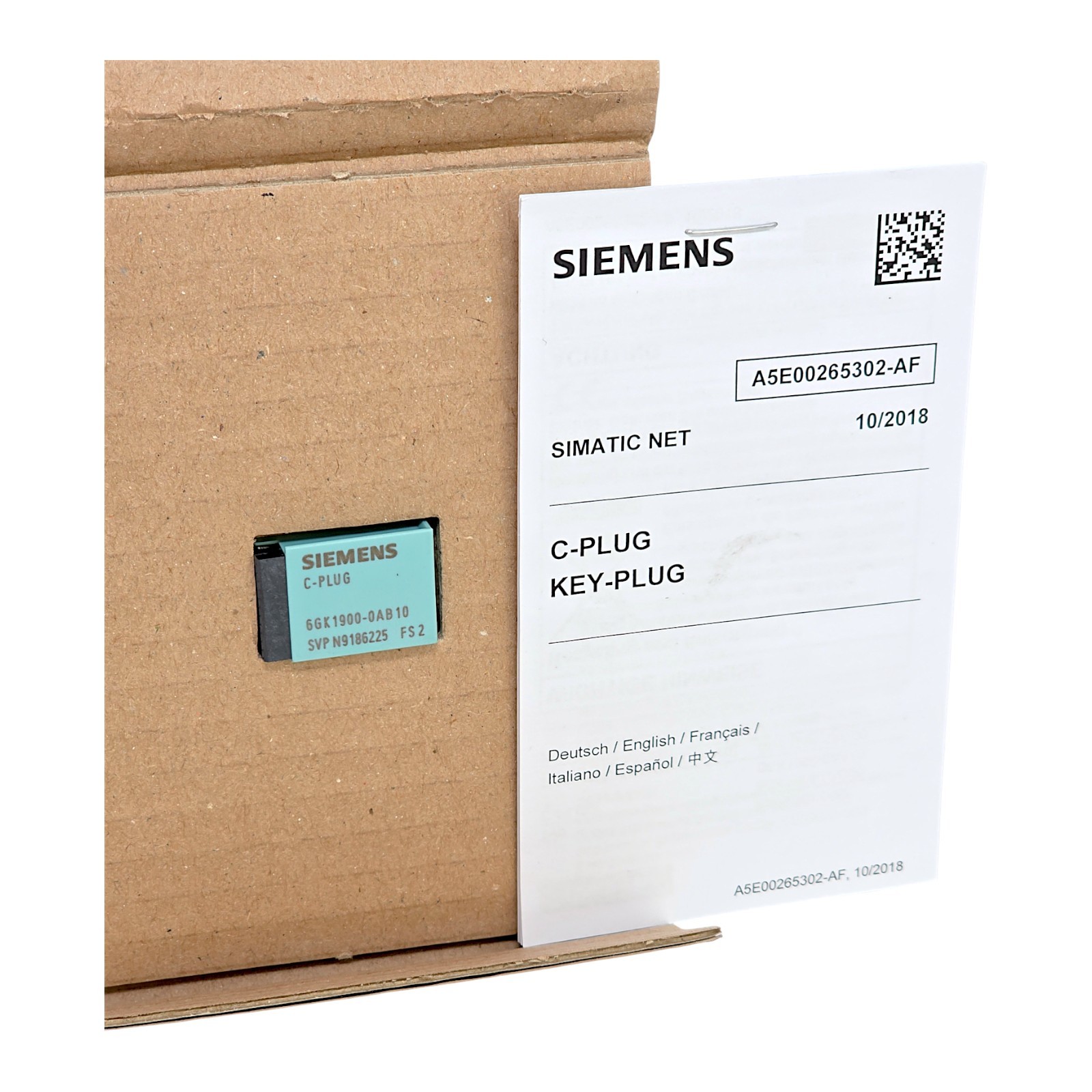SIEMENS 6GK1900-0AB10 C-PLUG INTERCHANGEABLE MEDIA