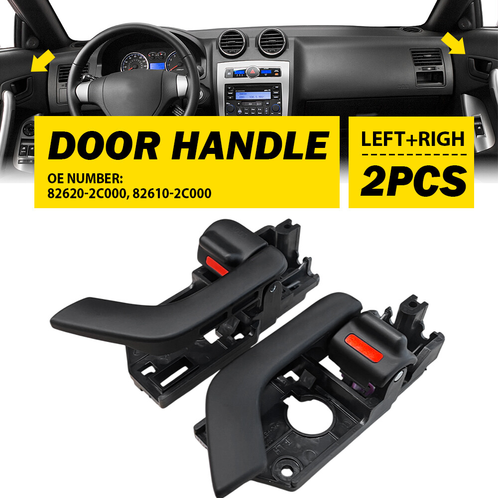 Pair For Hyundai Tiburon 03-08 Side Inside Interior Door Handle Front Right Left