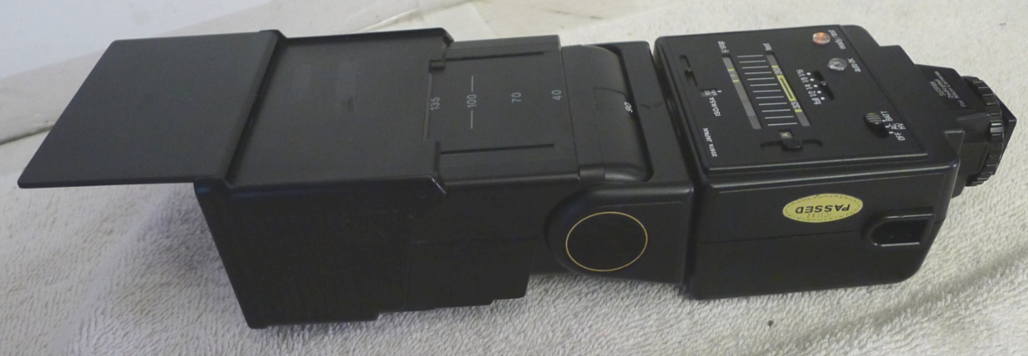 Sunpak Auto 433 D Thyristor Shoe Mount Flash w/ TL-8 Diffuser -For Nikon -TESTED