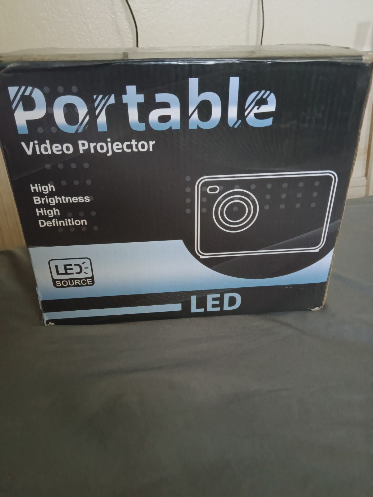 Portable Video Projector Model Portable Video Projector, LED Desktop, Black