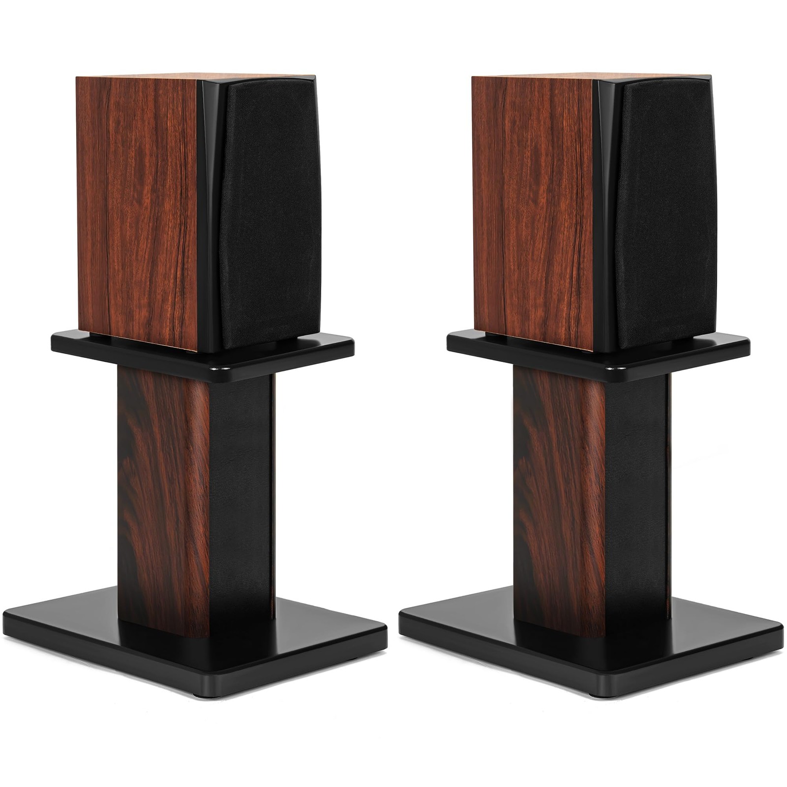 12 Inch (30CM)- Pair- Wood Speaker Stands for Home-Cinema HiFi Desktop and Sa...
