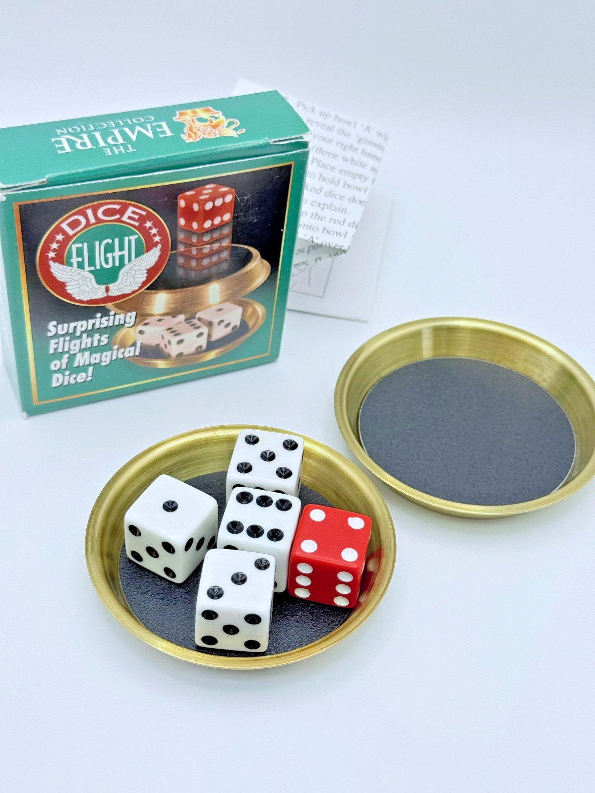 Empire Magic DICE FLIGHT - Brass Gimmick - NIB. Close Up / Street Magic.