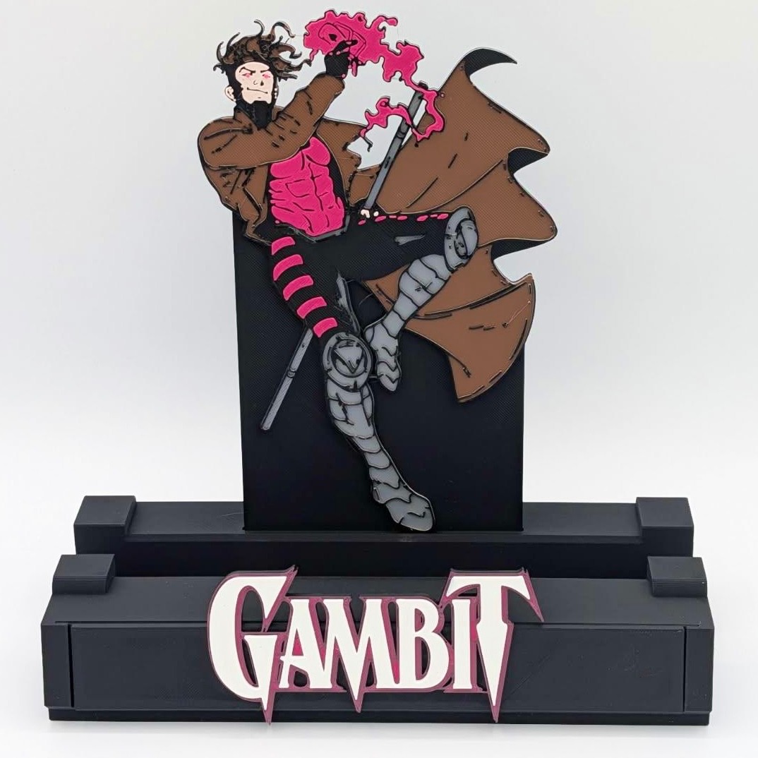 Gambit X-Men Comic Book Display Stand for Graded CGC, CBCS, & Non-Graded Comics