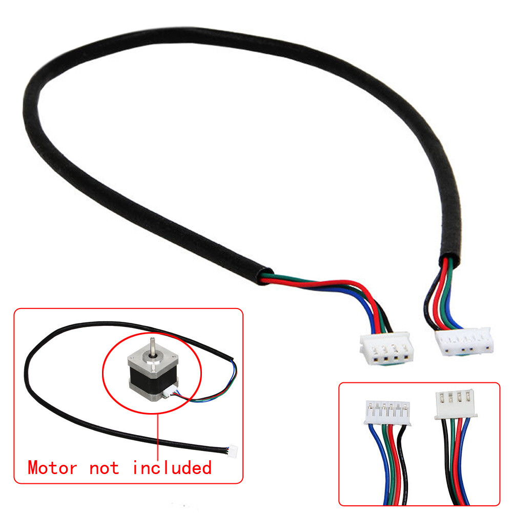 100cm 4-wire Cable For Stepper Motor NEMA17 Shaft For 5mm CNC 3D Printer OK