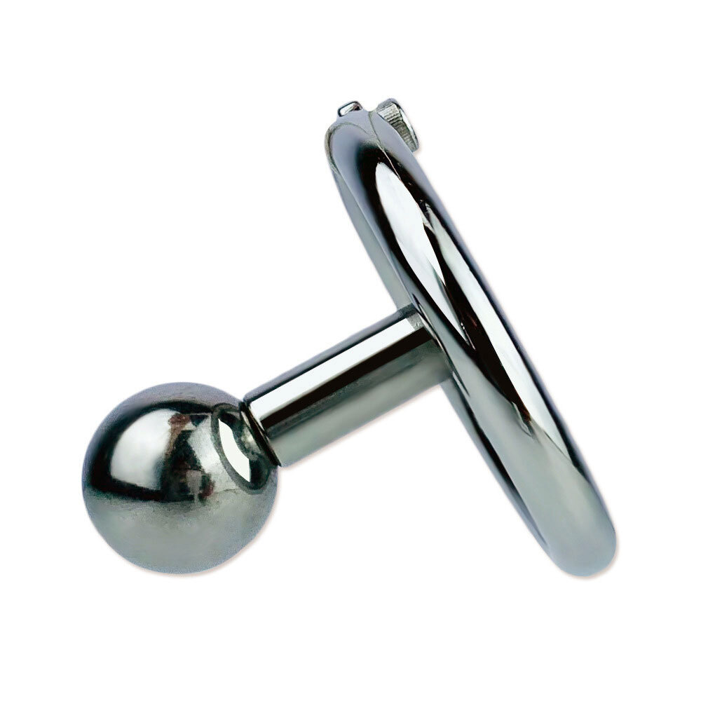 Men Inverted Chastity Cage Plug with 22MM Solid Metal ball Sissy Chastity Device